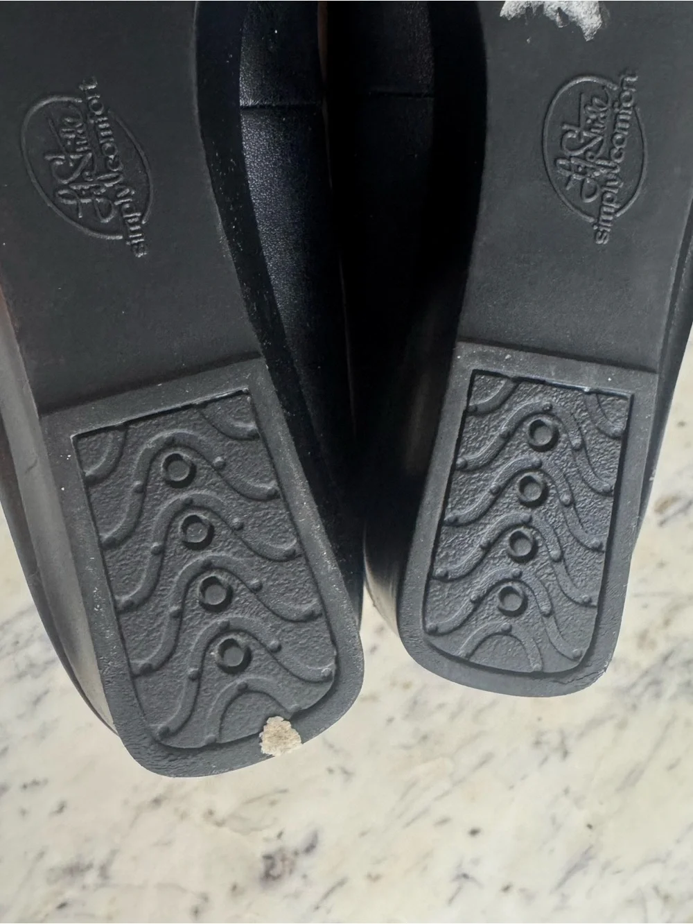 Life Stride Simply Comfort Wedges Size 8.5 M Vegan Leather shoes black